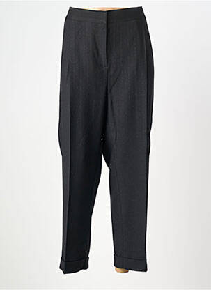 Pantalon large fermeture zippée sous rabat boutonné taille normale noir MARINA RINALDI femme