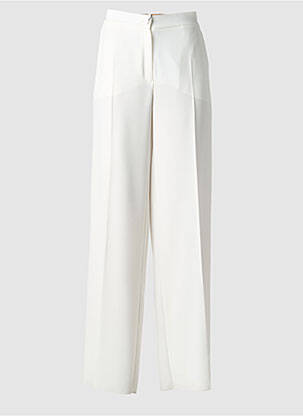 Pantalon large tissage popeline taille normale blanc MARINA RINALDI homme