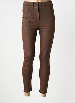 Pantalon slim stretch taille normale marron MARINA RINALDI femme