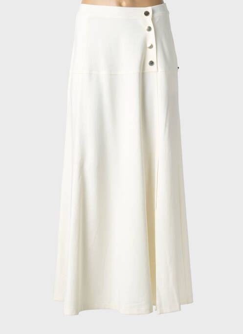 Jupe longue coupe droite blanc MARINA RINALDI femme