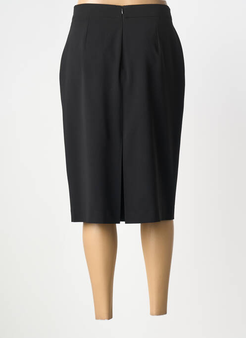 Jupe mi-longue coupe droite noir SAINT HILAIRE femme
