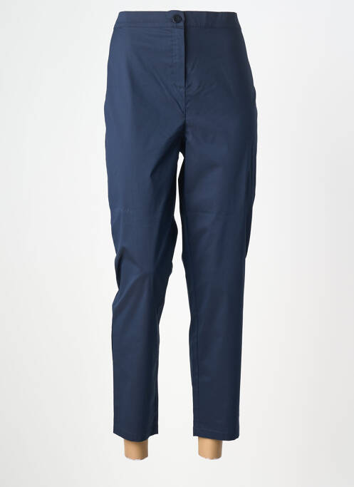 Pantalon 7/8 stretch taille normale bleu MARINA RINALDI femme