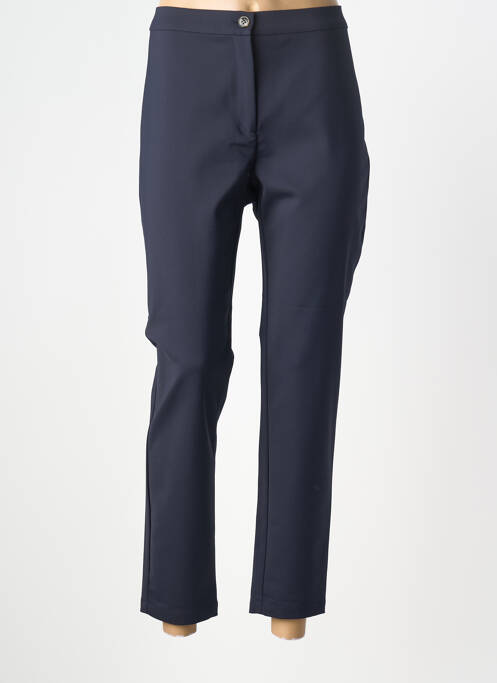 Pantalon 7/8 stretch taille normale bleu MARINA RINALDI femme