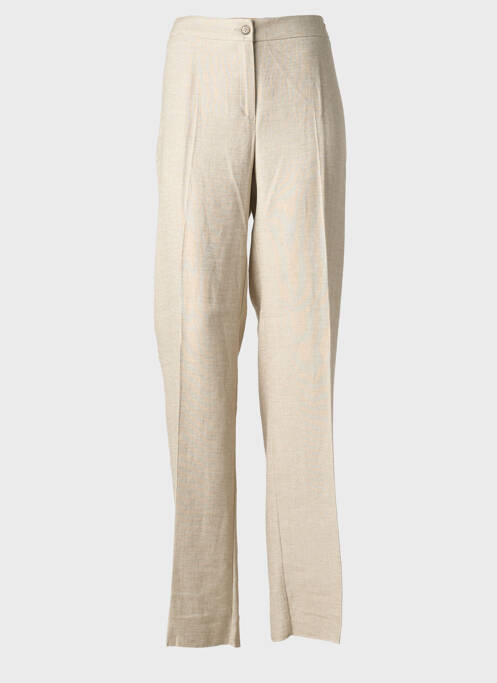 Pantalon droit stretch taille normale beige MARINA RINALDI femme