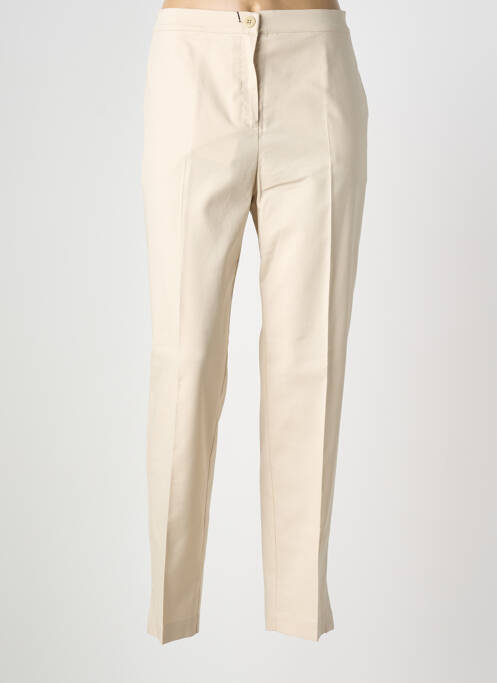 Pantalon droit stretch taille normale beige MARINA RINALDI femme
