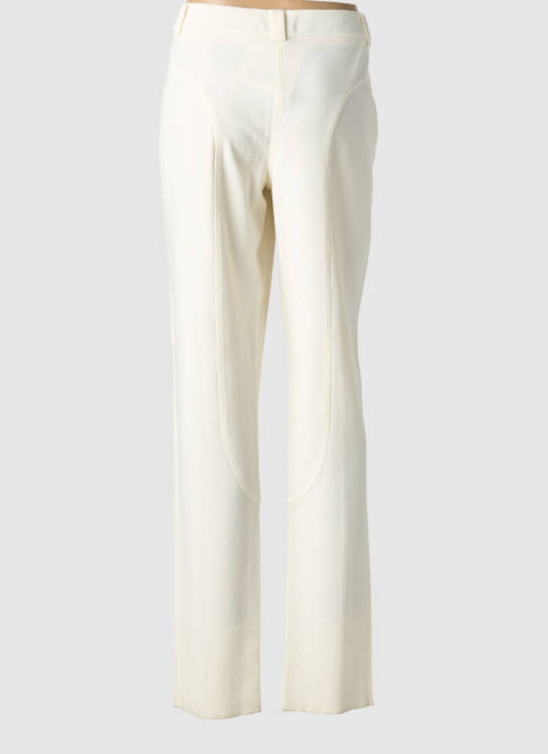 Pantalon droit stretch taille normale blanc MARINA RINALDI femme