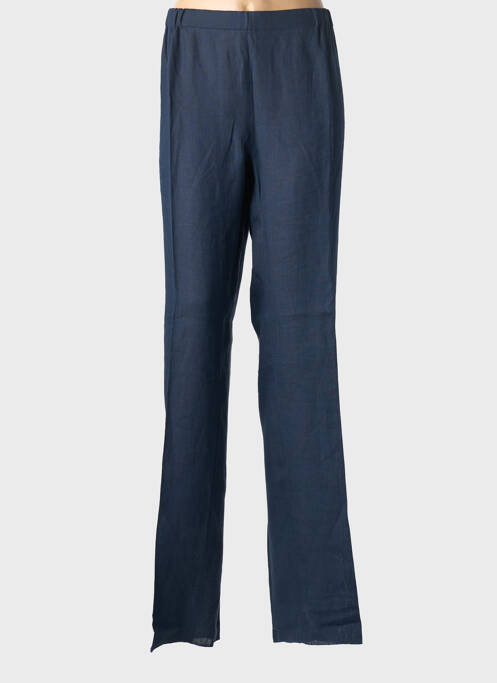 Pantalon droit taille élastique taille normale bleu MARINA RINALDI femme
