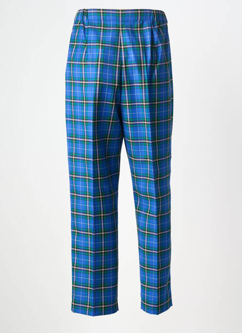 Pantalon droit tissage popeline taille normale bleu MARINA RINALDI femme
