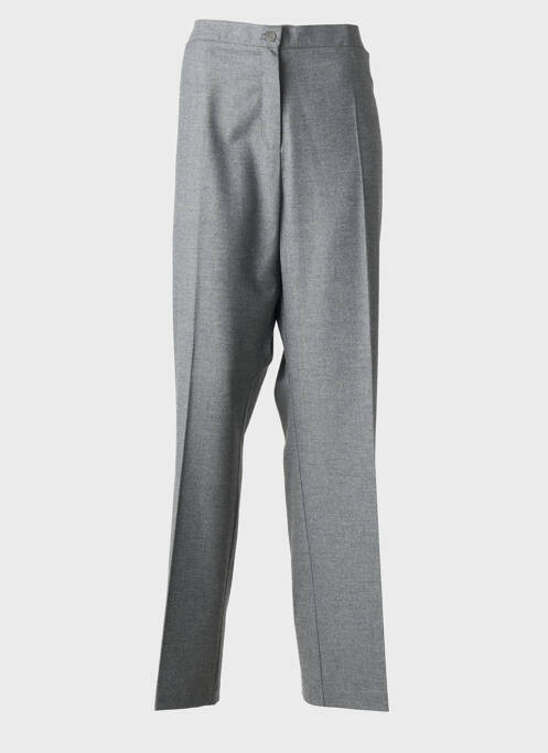 Pantalon droit stretch taille normale gris DEVERNOIS femme