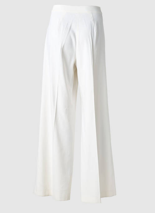 Pantalon large fermeture zippée sous rabat boutonné taille normale blanc MARINA RINALDI femme