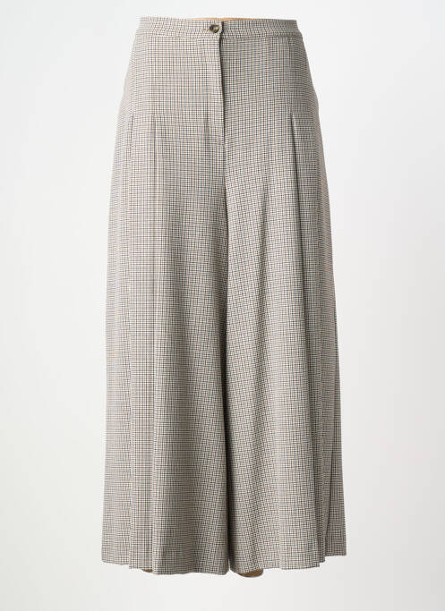 Pantalon large fermeture zippée sous rabat boutonné taille normale gris MARINA RINALDI femme