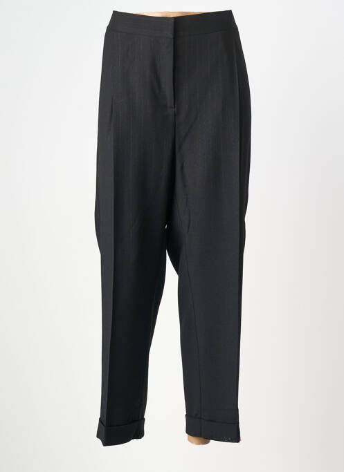 Pantalon large fermeture zippée sous rabat boutonné taille normale noir MARINA RINALDI femme