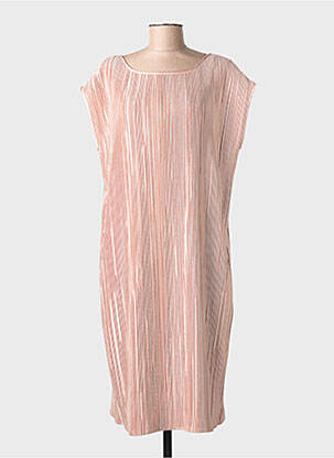 Robe mi-longue manches courtes manches courtes or MARINA RINALDI femme