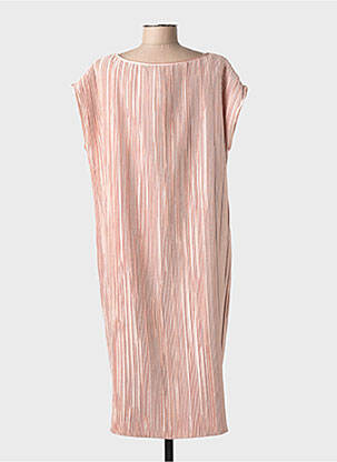 Robe mi-longue manches courtes manches courtes or MARINA RINALDI femme