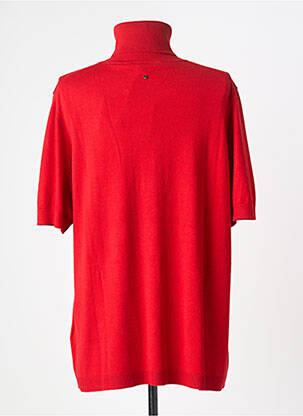 Pull coupe droite manches courtes rouge MARINA RINALDI femme