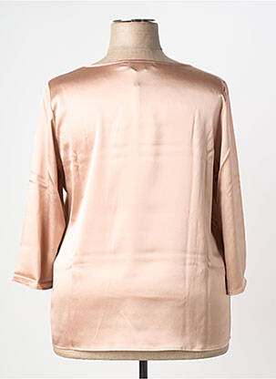 Top col rond manches 3/4 beige MARINA RINALDI femme