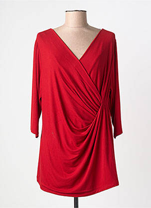 T-shirt manches 3/4 manches 3/4 rouge MARINA RINALDI femme