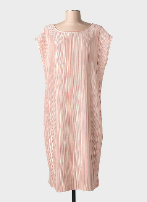 Robe mi-longue manches courtes manches courtes or MARINA RINALDI femme