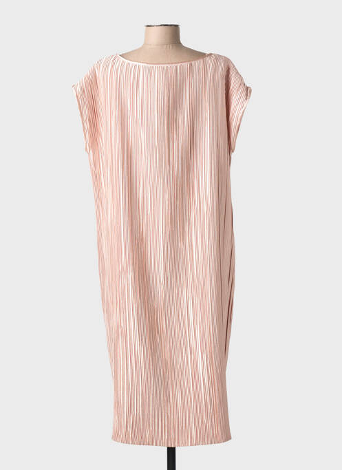 Robe mi-longue manches courtes manches courtes or MARINA RINALDI femme