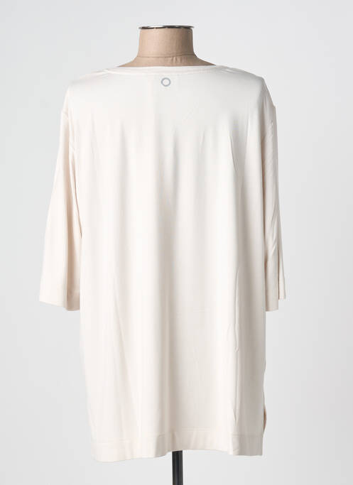 Top stretch manches 3/4 beige MARINA RINALDI femme