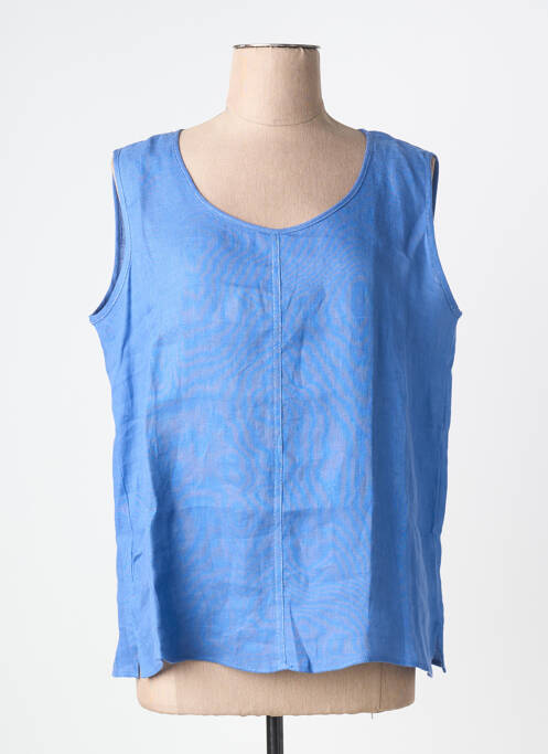Top sans manche sans manche bleu MARINA RINALDI femme