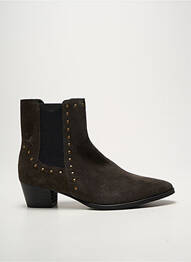 Bottines/boots bout pointu talon de 4 à 6cm gris REQINS femme