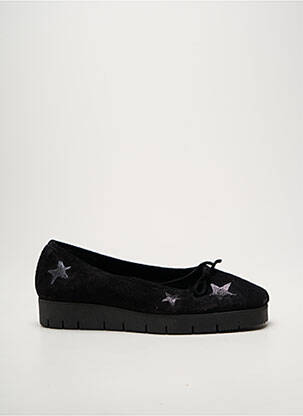 Ballerines tissage satiné talon plat jusqu'à 3cm noir REQINS femme