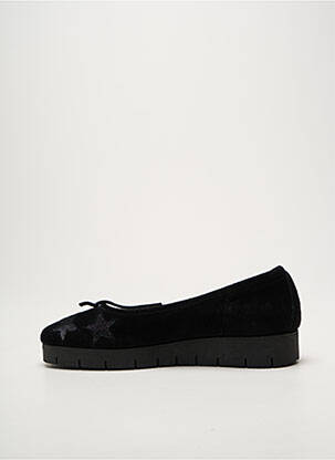 Ballerines tissage satiné talon plat jusqu'à 3cm noir REQINS femme