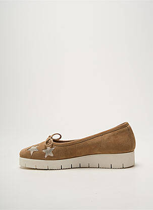 Ballerines tissage satiné talon plat jusqu'à 3cm beige REQINS femme