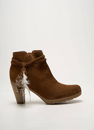 Bottines/boots talon bottier talon de 7 à 9cm marron REQINS femme