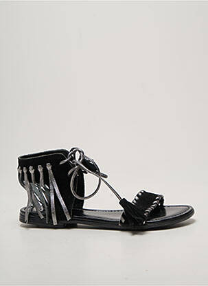 Sandales/nu pieds chiquet talon plat jusqu'à 3cm argent REQINS femme