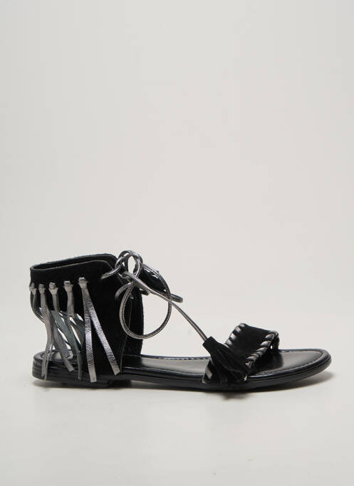 Sandales/nu pieds chiquet talon plat jusqu'à 3cm argent REQINS femme