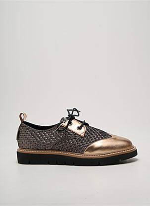 Derbies tissage satiné talon plat jusqu'à 3cm rose ARMISTICE femme