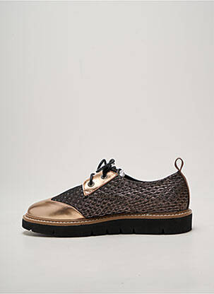 Derbies tissage satiné talon plat jusqu'à 3cm rose ARMISTICE femme
