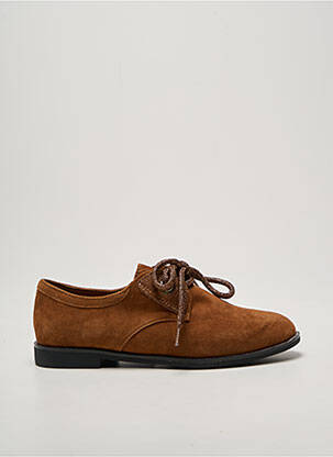 Derbies bout rond talon plat jusqu'à 3cm marron ARMISTICE femme