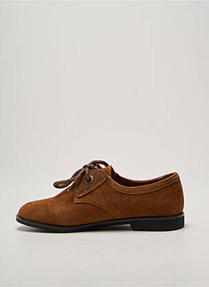 Derbies bout rond talon plat jusqu'à 3cm marron ARMISTICE femme