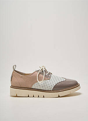 Derbies matière lisse talon plat jusqu'à 3cm gris ARMISTICE femme