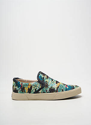 Slip ons tissage satiné talon plat jusqu'à 3cm vert ARMISTICE femme