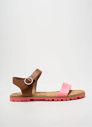Sandales/nu pieds chiquet talon plat jusqu'à 3cm rose ARMISTICE femme