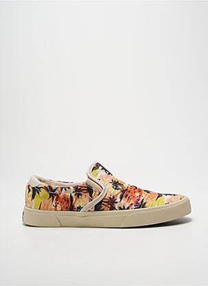 Slip ons tissage satiné talon plat jusqu'à 3cm orange ARMISTICE femme
