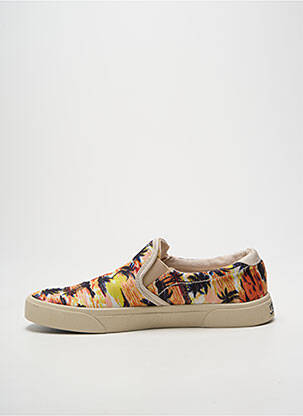 Slip ons tissage satiné talon plat jusqu'à 3cm orange ARMISTICE femme
