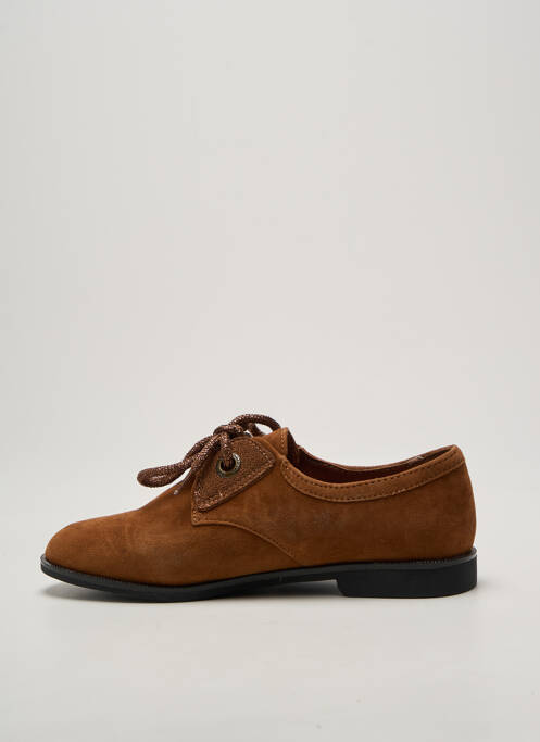 Derbies bout rond talon plat jusqu'à 3cm marron ARMISTICE femme