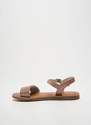 Sandales/nu pieds tissage satiné bout ouvert rose L'ATELIER TROPÉZIEN fille