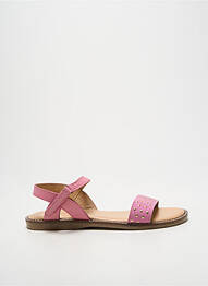 Sandales/nu pieds tissage satiné bout ouvert rose L'ATELIER TROPÉZIEN fille