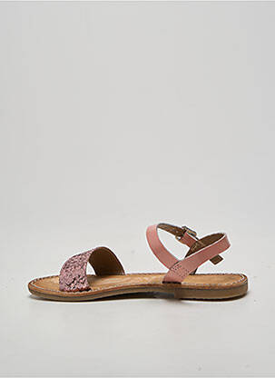 Sandales/nu pieds tissage tissage pailleté chiquet rose L'ATELIER TROPÉZIEN fille