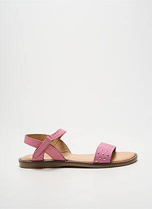 Sandales/nu pieds tissage satiné bout ouvert rose L'ATELIER TROPÉZIEN fille