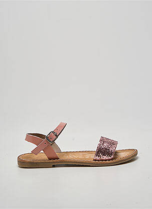 Sandales/nu pieds tissage tissage pailleté chiquet rose L'ATELIER TROPÉZIEN fille
