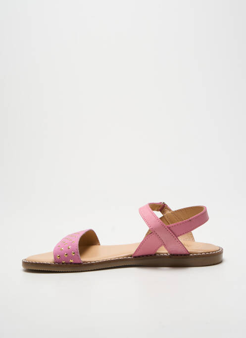 Sandales/nu pieds tissage satiné bout ouvert rose L'ATELIER TROPÉZIEN fille