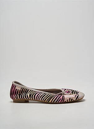 Ballerines bout carré talon plat jusqu'à 3cm rose REQINS femme