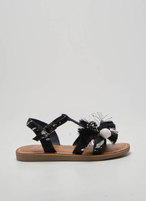 Sandales/nu pieds impression bout ouvert noir L'ATELIER TROPÉZIEN fille